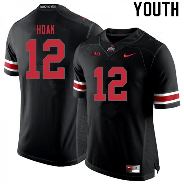 Ohio State Buckeyes #12 Gunnar Hoak Youth High School Jersey Blackout